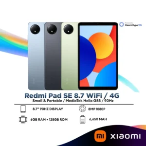 Xiaomi Redmi Pad SE 8.7" Tablet WiFi / 4G | 6GB RAM + 128GB ROM | MediaTek Helio G85 | 8MP Camera | 6650mAh Battery