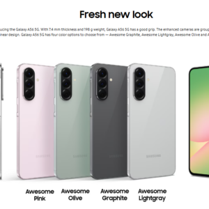 Samsung Smartphone Galaxy A56 5G 6.7"/2.9G/12GB/256GB [Graphite | Lightgray | Olive | Pink]